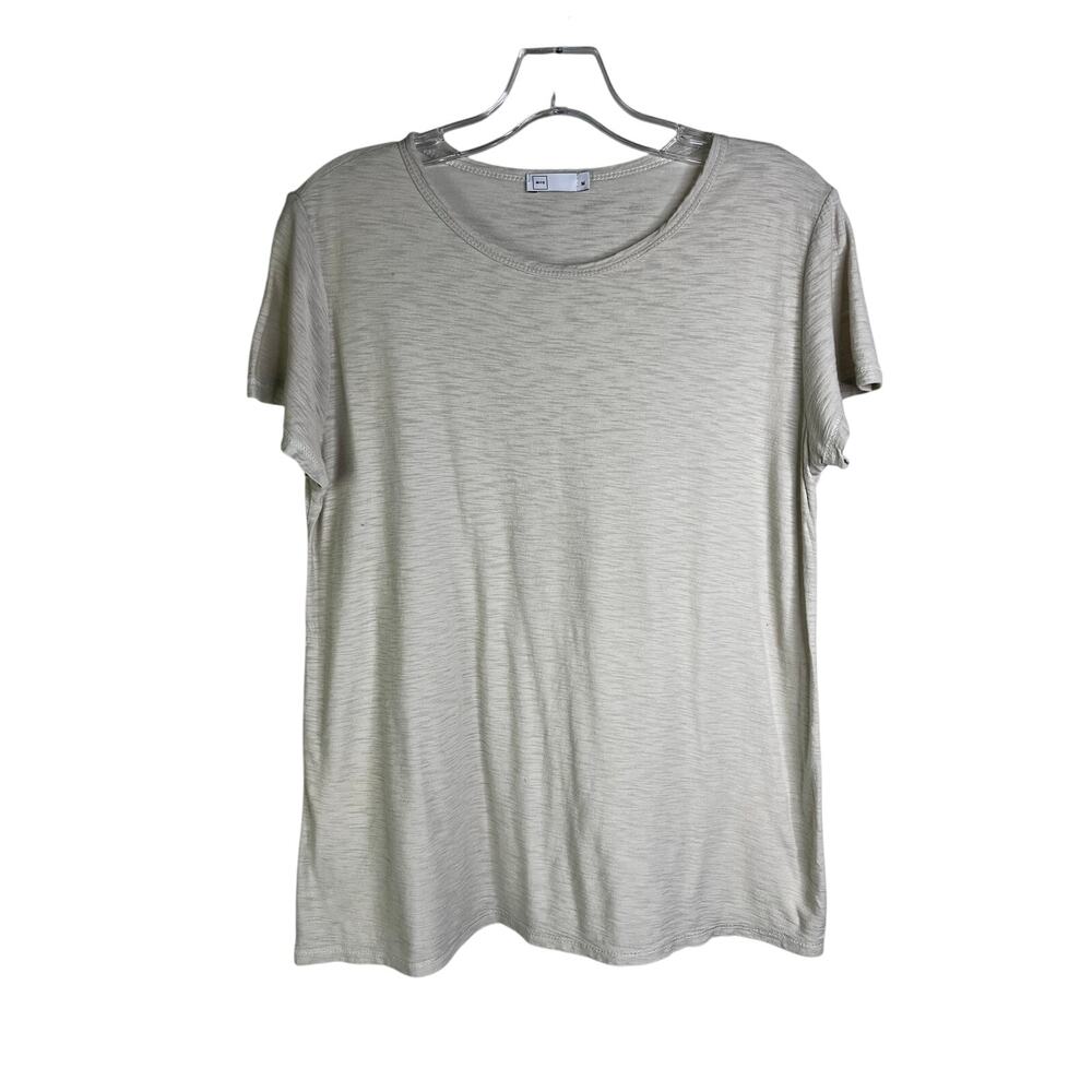 MC Michelle by Comune Short Sleeve‎ TShirt Womens M Beige Lightweight Classic